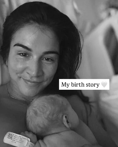 laurenfisher Instagram post about Birth story