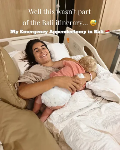 laurenfisher Instagram post about Health update while traveling