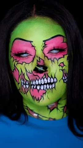 leilanigreen Instagram post about Zombie Halloween makeup