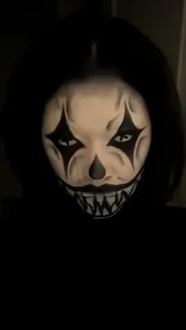 leilanigreen Instagram post about Halloween makeup transition