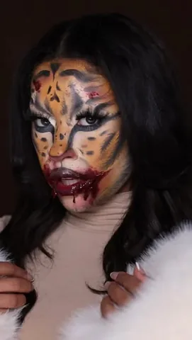 leilanigreen Instagram post about Tiger Halloween makeup