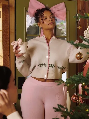 lessance Instagram post about Holiday fashion
