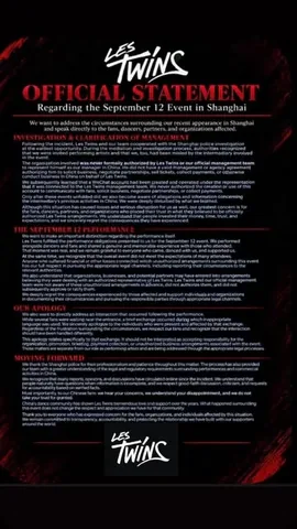 lestwinsoff Instagram post about Official announcement