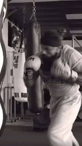 lex_fitness Instagram post about Boxing bag training