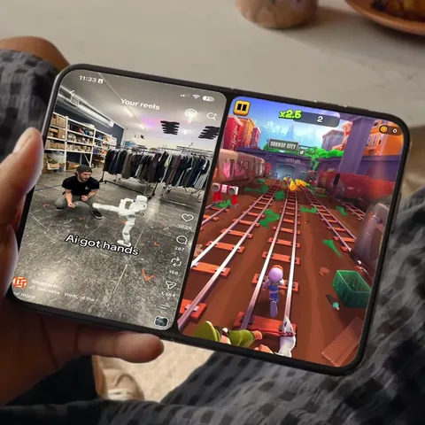 linustech Instagram post about Apple foldable phone