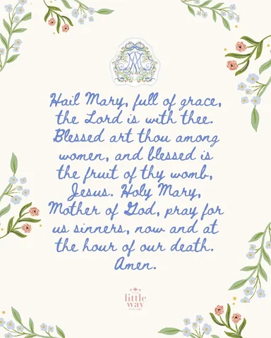 littlewaydesignco Instagram post about Marian devotion