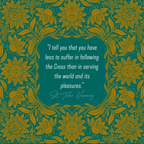 littlewaydesignco Instagram post about Saint John Vianney