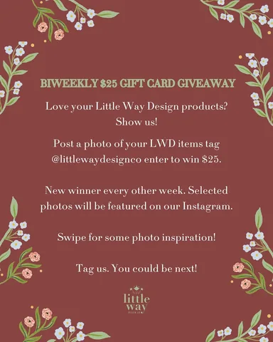 littlewaydesignco Instagram post about User generated content contest