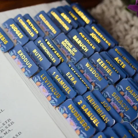 littlewaydesignco Instagram post about Bible tabs