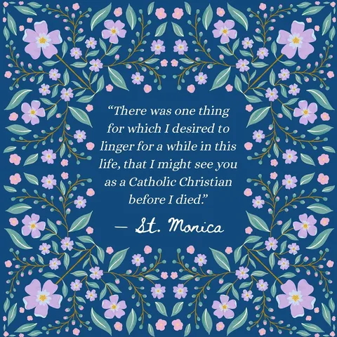 littlewaydesignco Instagram post about Saint Monica