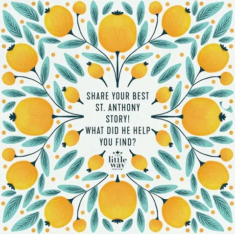 littlewaydesignco Instagram post about Saint Anthony devotion