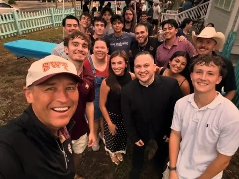 look_its_father_cooke Instagram post about Catholic campus ministry event