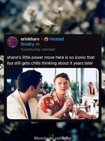 love.books.and.coffee Instagram post about Heated Rivalry analysis and fandom