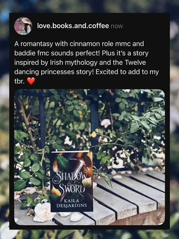 love.books.and.coffee Instagram post about Romantasy book recommendation