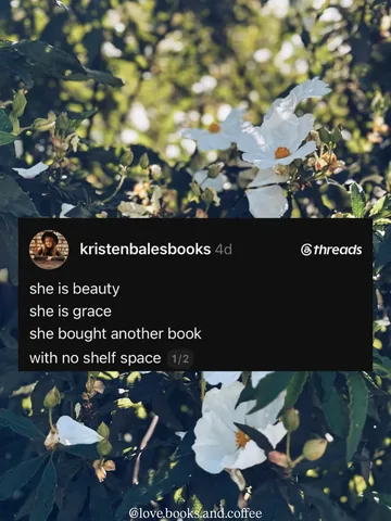 love.books.and.coffee Instagram post about Bookstagram and television recommendations