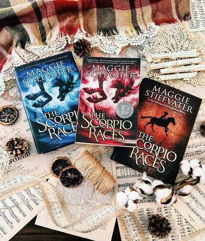 lovelybookishbelle Instagram post about The Scorpio Races celebration