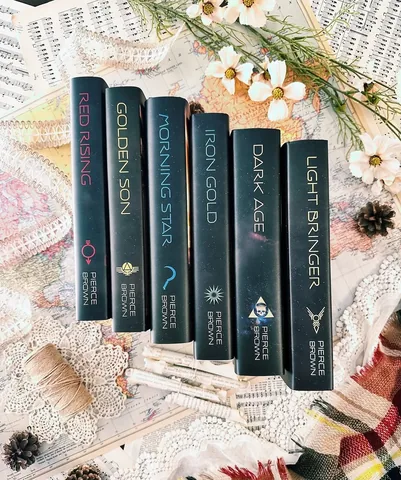 lovelybookishbelle Instagram post about Red Rising series collection