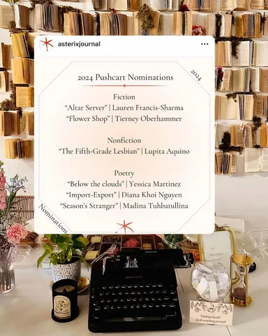 lupita.reads Instagram post about Literary recognition