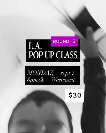 lylebeniga Instagram post about Dance class promotion