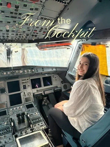 maaheenscorner Instagram post about Aviation experience