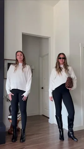 macymalonee Instagram post about Sweater styling technique
