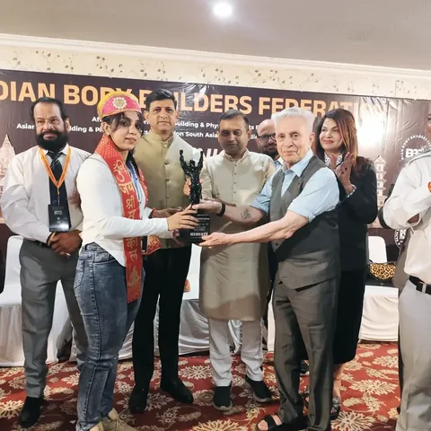 madhawibilochan Instagram post about Bodybuilding championship