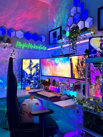 magicmakeskate Instagram post about Kingdom Hearts gaming setup