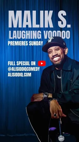 malikscomedy Instagram post about Comedy special and tour promotion