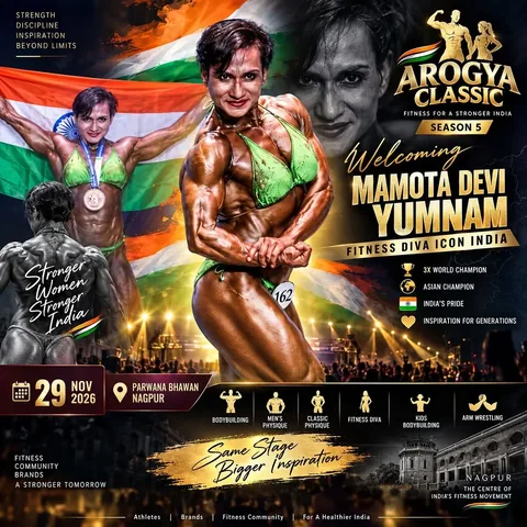 mamta_yumnam Instagram post about Bodybuilding event