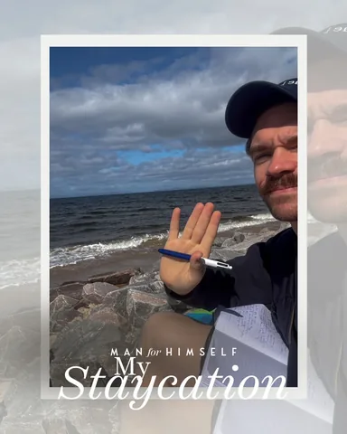 manforhimself Instagram post about Scotland staycation