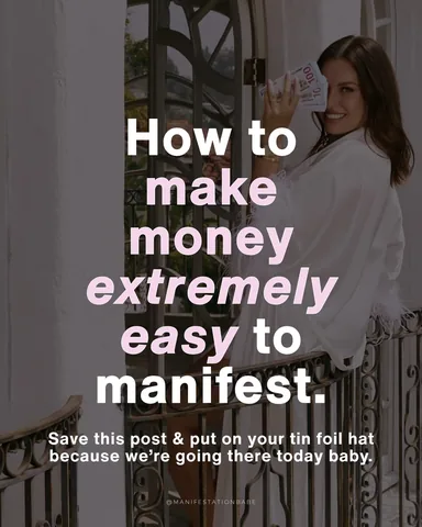 manifestationbabe Instagram post about Money mindset