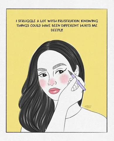 marcelailustra Instagram post about Disappointment and expectations
