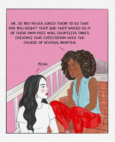 marcelailustra Instagram post about Honesty and expectations