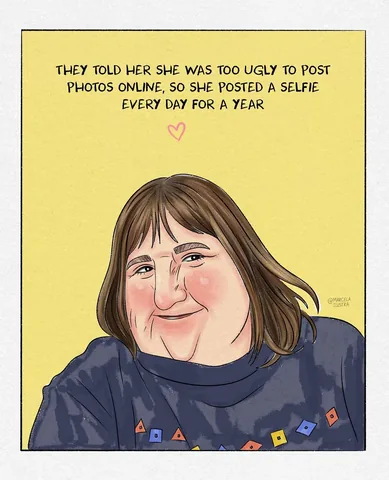 marcelailustra Instagram post about Portrait tribute to Melissa Blake