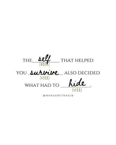 margaretnagib Instagram post about Adaptive self