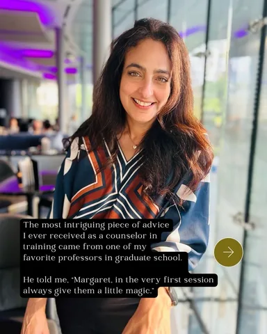 margaretnagib Instagram post about Therapy and hope