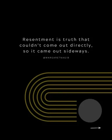margaretnagib Instagram post about Resentment