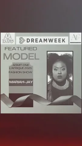mariahjaythemodel Instagram post about Fashion show ticket promotion