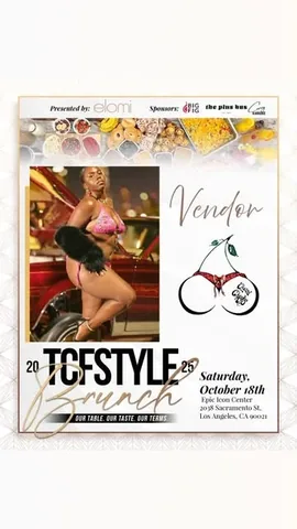 mariedenee Instagram post about TCF Style Brunch vendor reveal