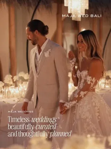 mariefeandjakesnow Instagram post about Bali wedding planning service