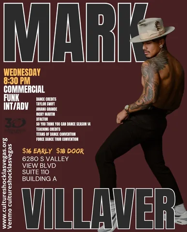 markvillaver Instagram post about Dance event invitation