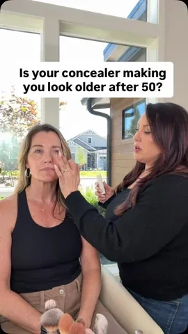 marlenastell Instagram post about Concealer application for mature skin