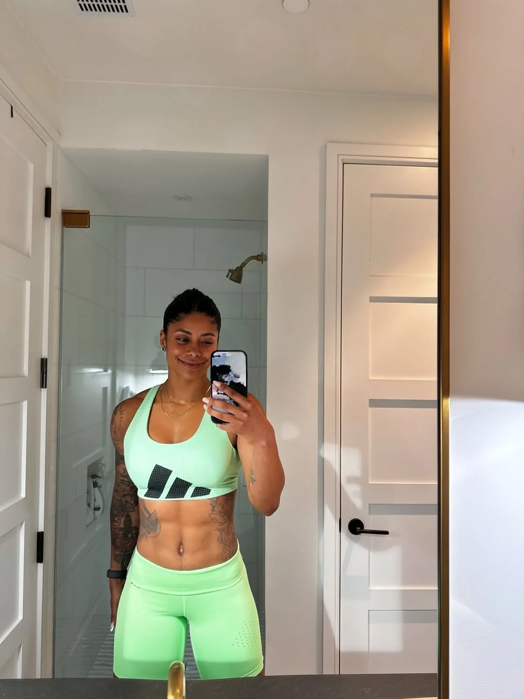 massy.arias Instagram post about Body image and athletic identity