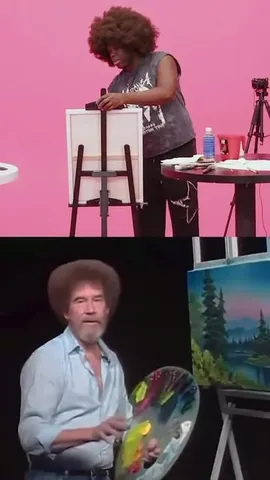 matteolane Instagram post about Bob Ross challenge
