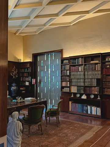 matthewzorpas Instagram post about Villa Necchi Campiglio