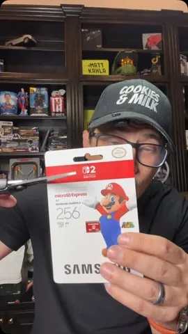 mattkahla Instagram post about Samsung MicroSD card for Switch 2