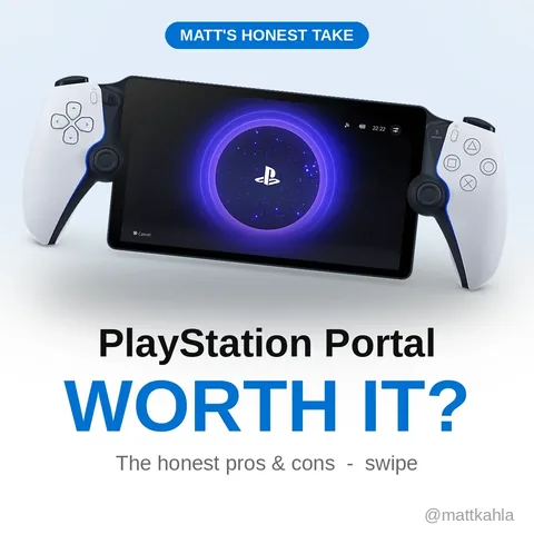 mattkahla Instagram post about PlayStation Portal value assessment