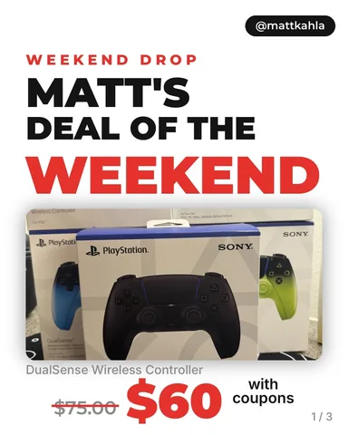 mattkahla Instagram post about PS5 DualSense controller sale