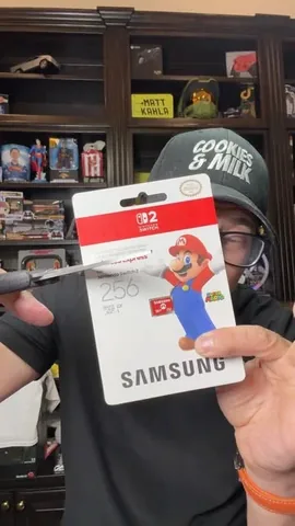 mattkahla Instagram post about Samsung MicroSD card for Switch 2