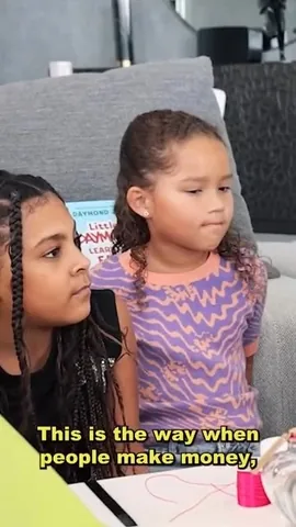 mccluretwins Instagram post about Children's financial education